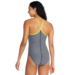 Fitness|One Pieces-Speedo Heather Closed Back W/ Hydrobra Slate Grey