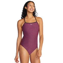 Fitness|One Pieces-Speedo Heather Closed Back W/Hydrobra Fandango Pink
