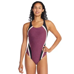 Fitness|One Pieces-Speedo Heather Quantum Fusion Splice Fandango Pink