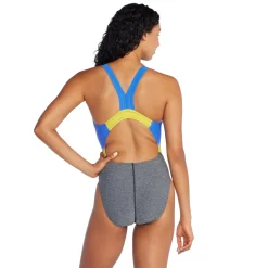 Fitness|One Pieces-Speedo Heather Quantum Fusion Splice Jet Black
