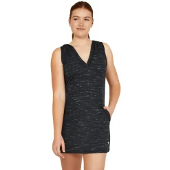 Coverups-Speedo Hooded Coverup Dress Black