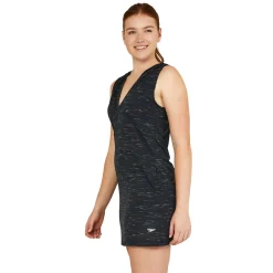 Coverups-Speedo Hooded Coverup Dress Black