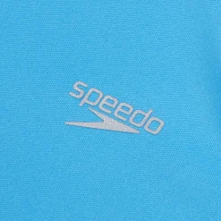 Girls Swimwear-Speedo Hooded Swim Tee Tranquil Blue