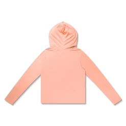 Girls Swimwear-Speedo Hooded Swim Tee Disco Peach