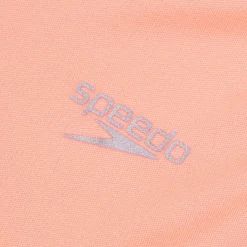 Girls Swimwear-Speedo Hooded Swim Tee Disco Peach