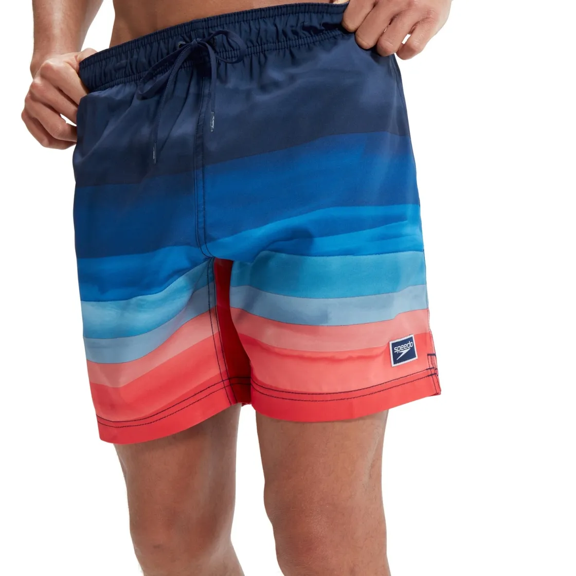 Swim Trunks & Boardshorts-Speedo Horizon View Redondo Edge Volley 17" Peacoat