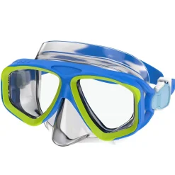 Kids Goggles-Speedo Jr Adventure Mask Blue Yellow