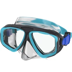 Snorkelling|Mask & Snorkels-Speedo Jr. Adventure Mask & Snorkel Set Black Blue
