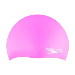Caps|Kids Caps-Speedo Jr Elastomeric Solid Silicone Cap Pink