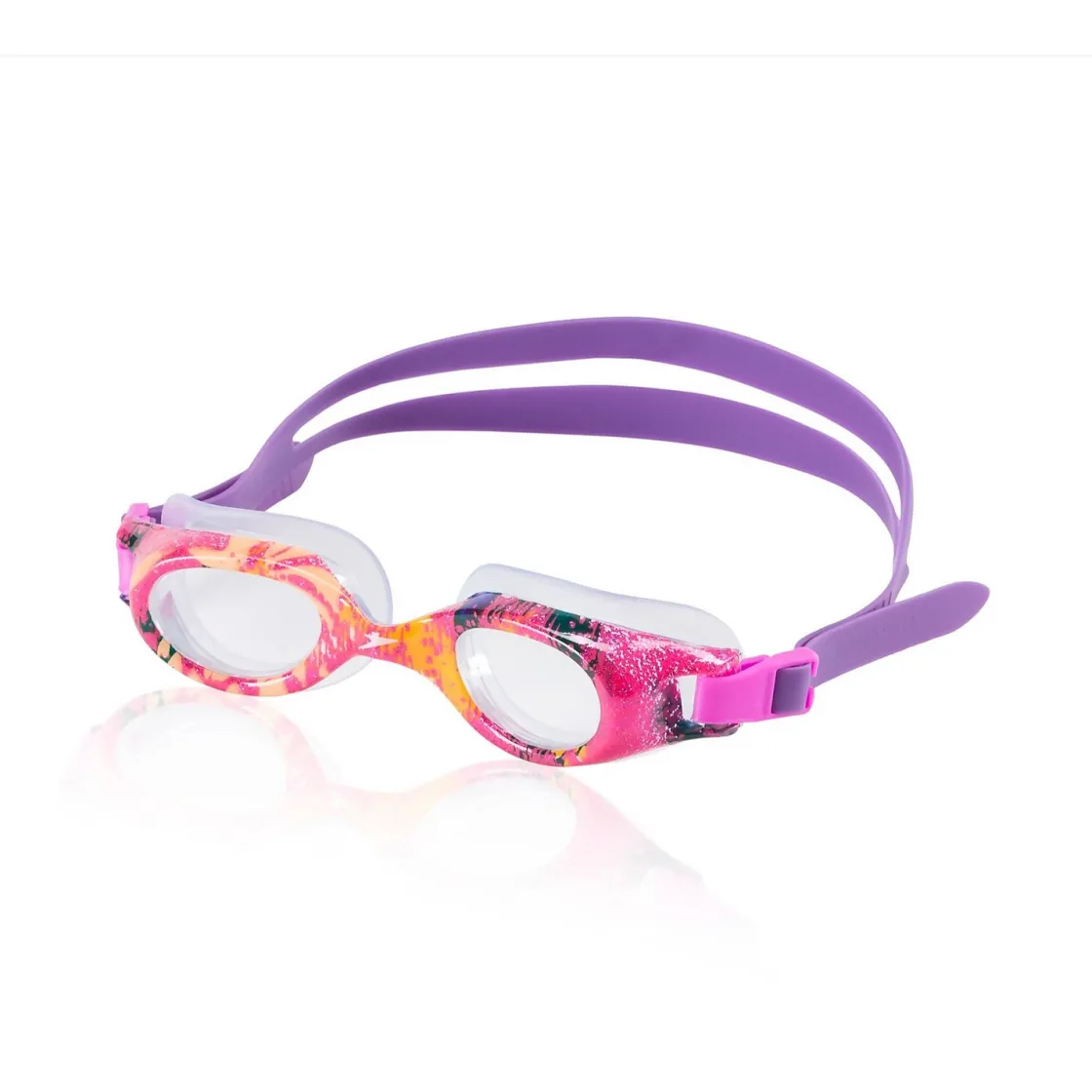 Fitness|Kids Goggles-Speedo Jr. Hydrospex Print Goggle Purple