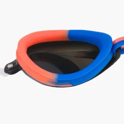 Kids Goggles|Racing-Speedo Jr. Vanquisher 2.0 Mirrored Goggle Coral Blue