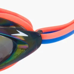 Kids Goggles|Racing-Speedo Jr. Vanquisher 2.0 Mirrored Goggle Coral Blue