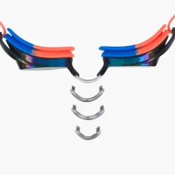 Kids Goggles|Racing-Speedo Jr. Vanquisher 2.0 Mirrored Goggle Coral Blue