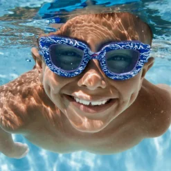 Kids Goggles-Speedo Kids Sunny G Pop Seasiders Print Blue