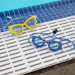 Kids Goggles-Speedo Kids Sunny G Pop Seasiders Print Blue