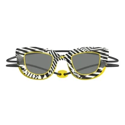 Kids Goggles-Speedo Kids Sunny G Pop Seasiders Print Black Yellow
