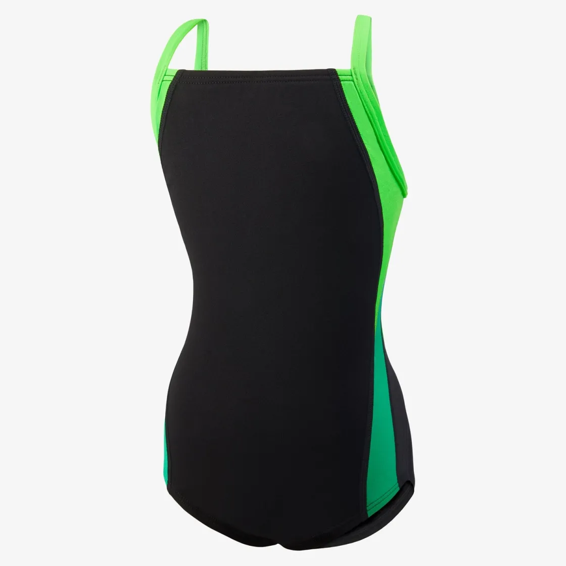 One Pieces|Fitness-Speedo Launch Splice Youth Cross Back One Piece - Endurance+ Black/Green