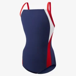 One Pieces|Fitness-Speedo Launch Splice Youth Cross Back One Piece - Endurance+ Navy/Red/White