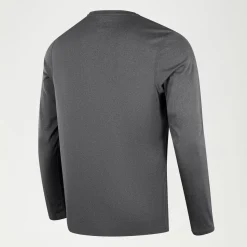 Rashguards-Speedo Long Sleeve Graphic Swim Rashguard Black
