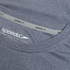 Rashguards-Speedo Long Sleeve Graphic Swim Rashguard Peacoat