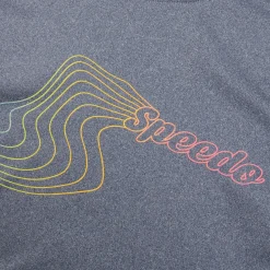 Rashguards-Speedo Long Sleeve Graphic Swim Rashguard Peacoat