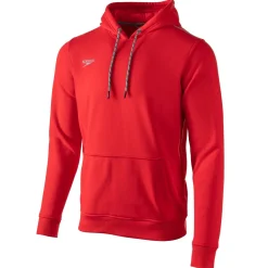 Teamwear-Speedo Long Sleeve Hooded Sweatshirt Red