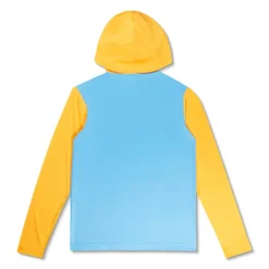 Boys Swimwear-Speedo Long Sleeve Hooded Swim Shirt Peel Yellow