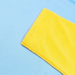 Boys Swimwear-Speedo Long Sleeve Hooded Swim Shirt Peel Yellow