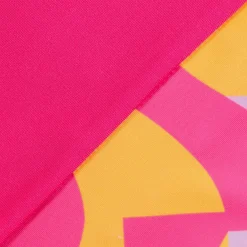Girls Swimwear-Speedo Long Sleeve Printed Splice Rashguard Flare Pink