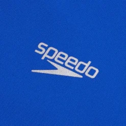 Girls Swimwear-Speedo Long Sleeve Printed Splice Rashguard Cobalt Blue