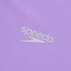 Girls Swimwear-Speedo Long Sleeve Printed Splice Rashguard Sweet Purple