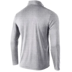 Teamwear-Speedo Long Sleeve Solid Quarter Zip Gray
