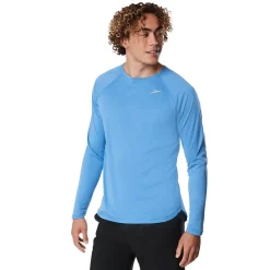 Rashguards-Speedo Long Sleeve Swim Rashguard Blue