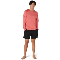 Rashguards-Speedo Long Sleeve Swim Rashguard High Risk Red