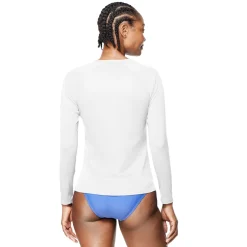 Rashguards-Speedo Long Sleeve Swim Tee White