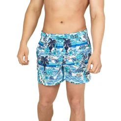 Swim Trunks & Boardshorts-Speedo Malibu Cruise Redondo Edge Volley 14" Turkish Sea