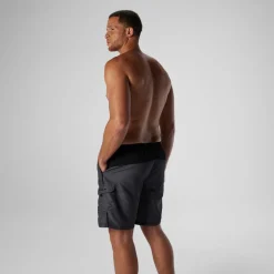 Swim Trunks & Boardshorts-Speedo Marina Sport Volley Heather Gray