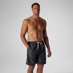 Swim Trunks & Boardshorts-Speedo Marina Sport Volley Heather Gray
