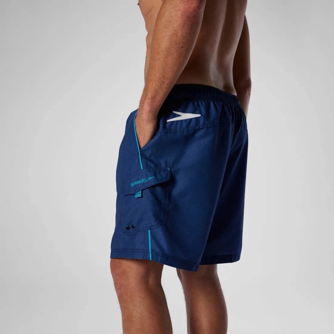 Swim Trunks & Boardshorts-Speedo Marina Volley Blue