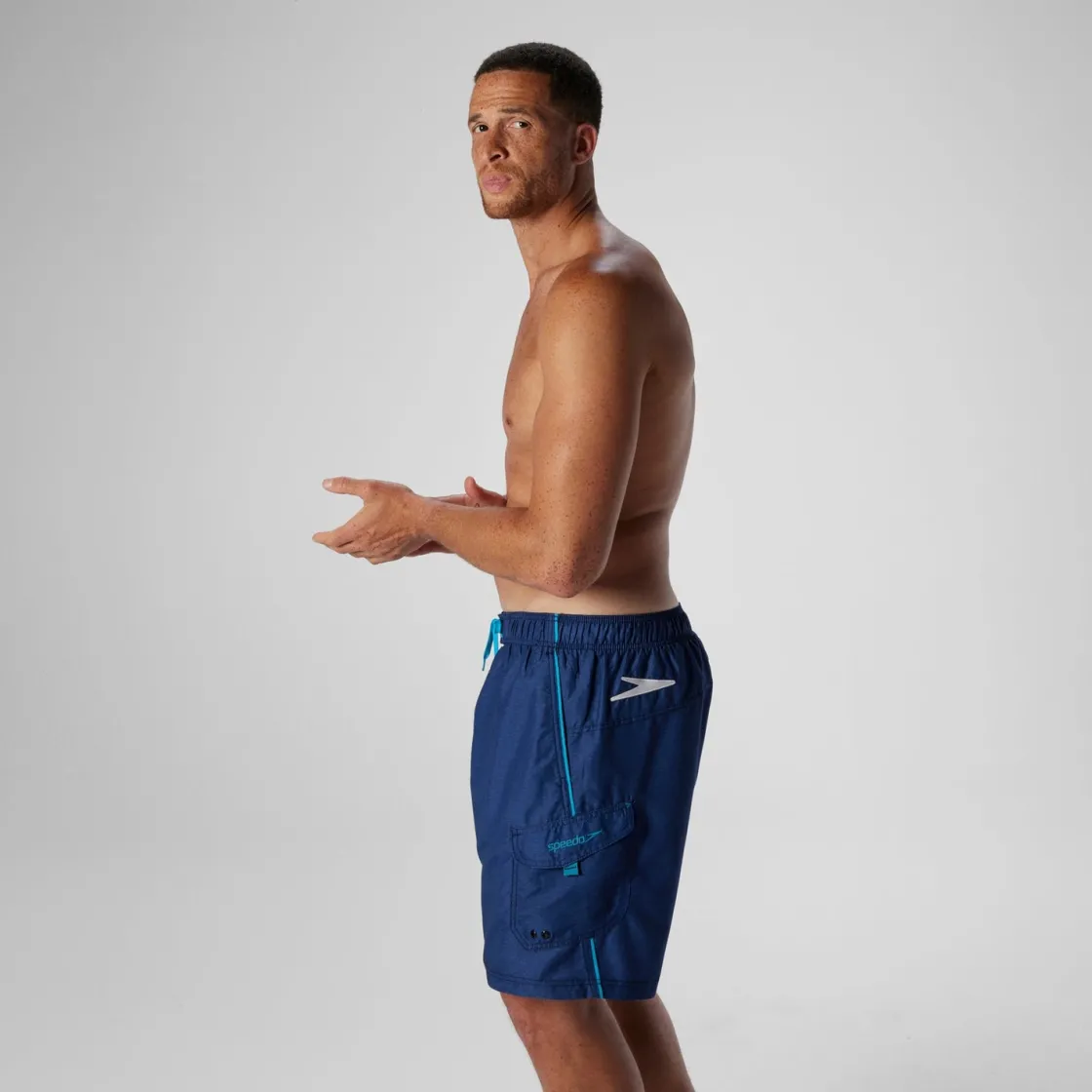 Swim Trunks & Boardshorts-Speedo Marina Volley Blue