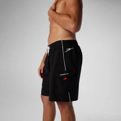 Swim Trunks & Boardshorts-Speedo Marina Volley Black