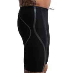 Jammers|Tech Suits-Speedo Men's Fastskin LZR Pure Intent 2.0 High Waist Jammer - Fina Approved Black/Iridescent