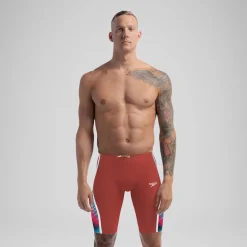 Tech Suits|Jammers-Speedo Men's Fastskin LZR Pure Intent 2.0 Jammer - Fina Approved Siren Red