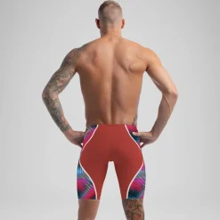 Tech Suits|Jammers-Speedo Men's Fastskin LZR Pure Intent 2.0 Jammer - Fina Approved Siren Red