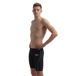 Tech Suits|Jammers-Speedo Men's Fastskin LZR Pure Intent 2.0 Jammer - Fina Approved Black/Iridescent
