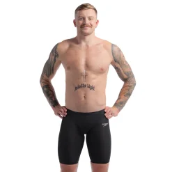 Jammers|Tech Suits-Speedo Men's Fastskin LZR Pure Valor 2.0 High Waisted Jammer - Fina Approved Black