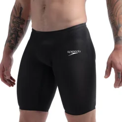 Jammers|Tech Suits-Speedo Men's Fastskin LZR Pure Valor 2.0 High Waisted Jammer - Fina Approved Black