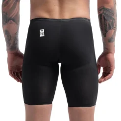Jammers|Tech Suits-Speedo Men's Fastskin LZR Pure Valor 2.0 High Waisted Jammer - Fina Approved Black
