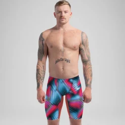 Jammers|Tech Suits-Speedo Men's Fastskin LZR Pure Valor 2.0 Jammer - Fina Approved Siren Red