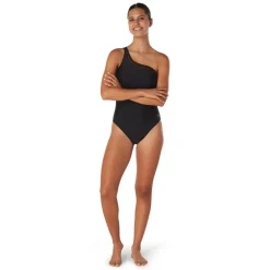 Recreation|Fitness-Speedo Mesh Asymmetrical One Piece